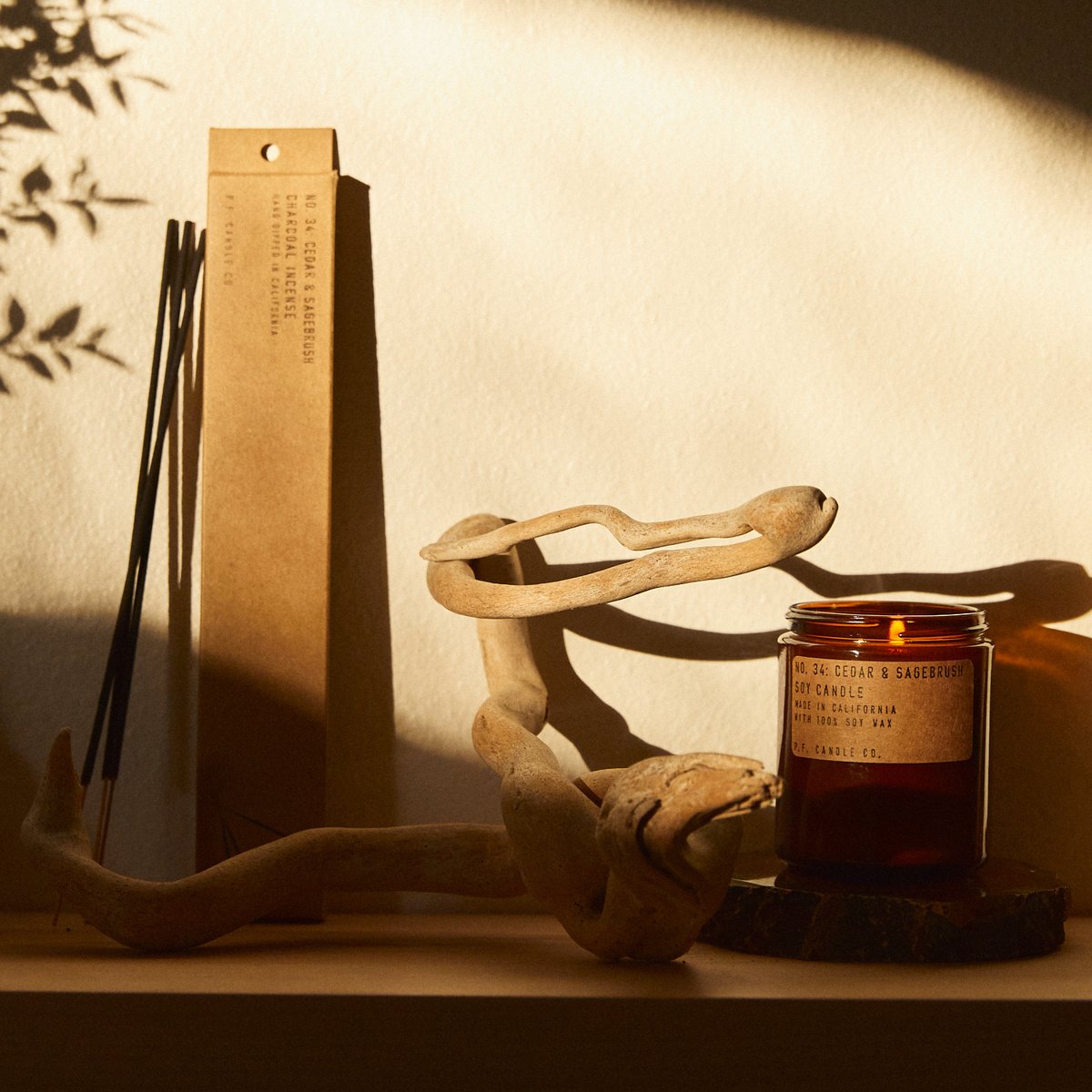 P. F. Candle Co. 7.2 Oz Standard Soy Candle - Cedar & Sagebrush