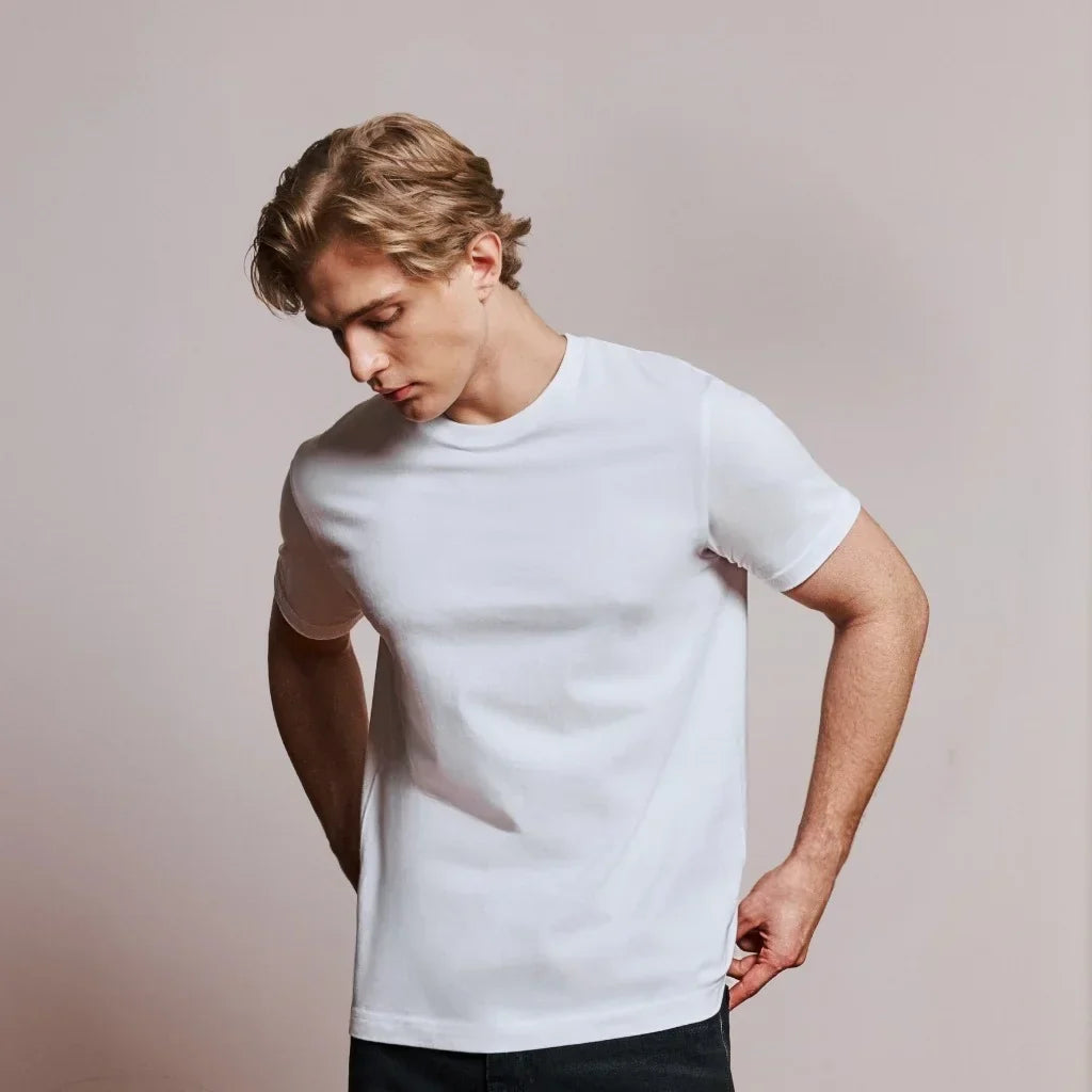 WHITE EDITION LOOPWHEELED T-SHIRT 3-PACK